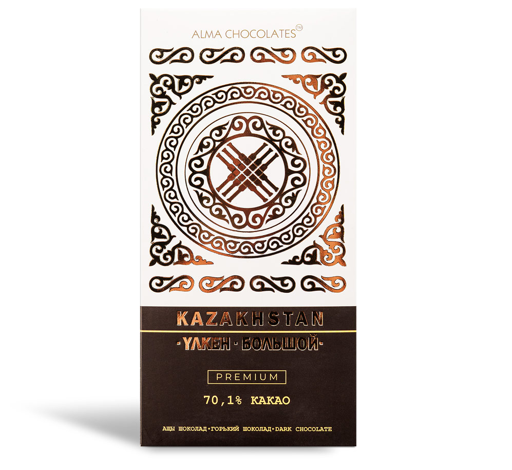 Шоколад Alma Chocolates Большой Казахстан горький 200 г