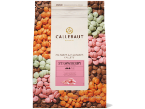 Callebaut, "Клубника" цветной клубничный шоколад, пакет 2,5 кг 